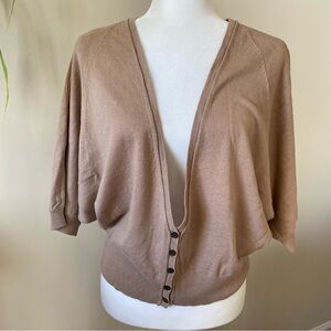 Pure Collection Linen Cotton Oversized Lightweight Dolman Sleeve Cardigan